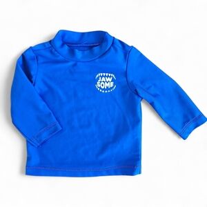 ADD-ON | Carter’s Baby Boys Rash Guard Swim Top Blue “Jaw-Some” Size 3M